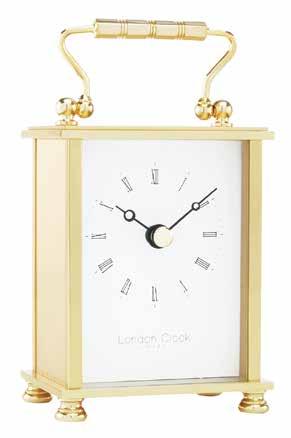 8 / d.6 (cm) 02065 Oval Solid Brass Carriage Clock - h.