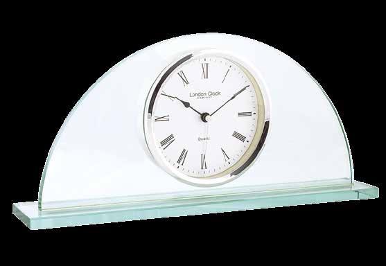 6 (cm) 05089 Flat Top Mantel Clock -