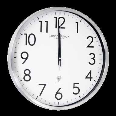 WALL CLOCKS 24380 White RC Wall Clock - MSF