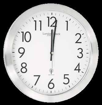 6.8 (cm) 24387 Black RC Wall Clock - MSF 6.
