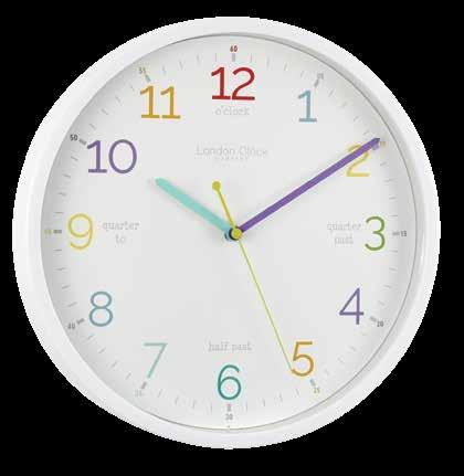 5 (cm) 01214 Tell The Time Wall Clock - white