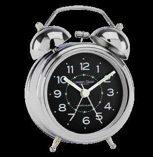 5 (cm) 32377 Twin Bell Alarm Clock - metal 5 (cm)