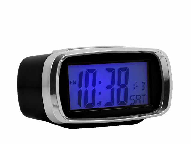 ALARM CLOCKS 05195 White Digital Alarm Clock - white plastic case -
