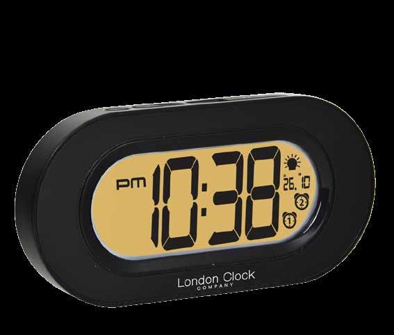 ALARM CLOCKS 34347 RC Weather Forecaster Wall Clock - plastic case -