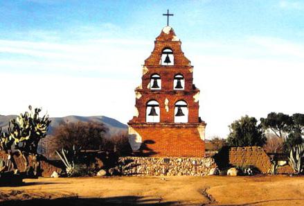 The town of San Miguel, likely began with the Rios-Caldeonia Adobe, which was constructed in 1835.