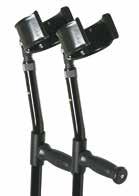 9kg 1340 to 1610mm Crutches Forearm (Ergo Grip) Lightweight Dual height adjustable Ergonomic hand grips Tapered, contoured forearm cuffs for extra comfort Tips available (22mm) 680168 Adult 234354