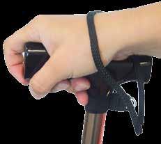 keeping the cane close and accessible Elastic fixing loop fits over