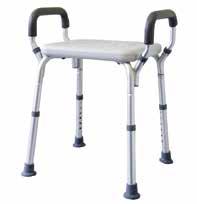 disassembly Can also be used as a free standing commode Total unit weight Seat height from floor Seat width Seat depth Overall width (frame) Overall depth (frame) Width between arms 323497 Suggested