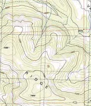 5-6866 ft TR1182 - Lasier Meadow trail junction,