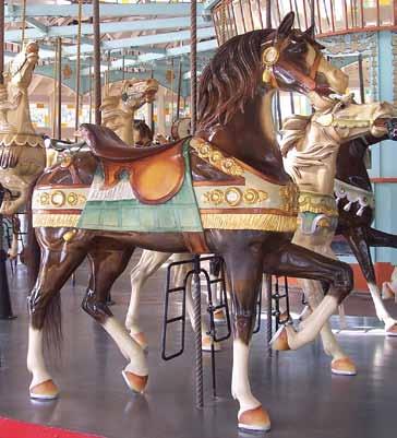 The remains of some of the burned horses that are in pictures are Stein & Goldsteins, another indicator that the carousel could have been Murphy s and Nunley s.