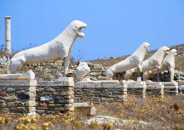 DELOS + PAROS Delos is a small island, rocky and barren, where light dominates from the first moments of the