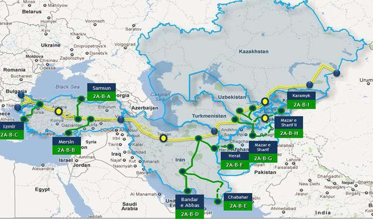 ECO corridor ECO Container Train on Istanbul-Almaty Route This route is the most direct and feasible transport route which can facilitate East- Asian trade with Europe through