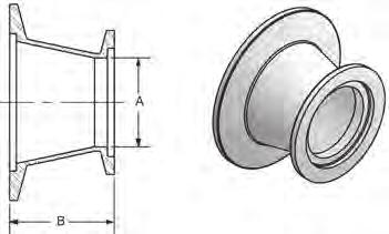 Ordering Information Conical Reducer, Stainless Steel A B 0.87 (22) 0.87 (22) 1.