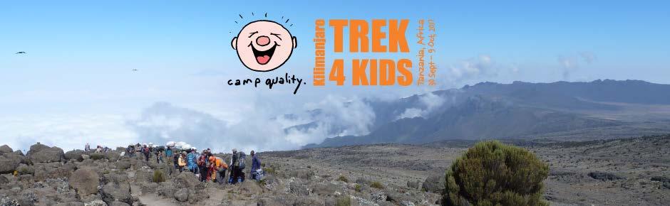 INFORMATION PACK ABOUT CAMP QUALITY TREK 4 KIDS.