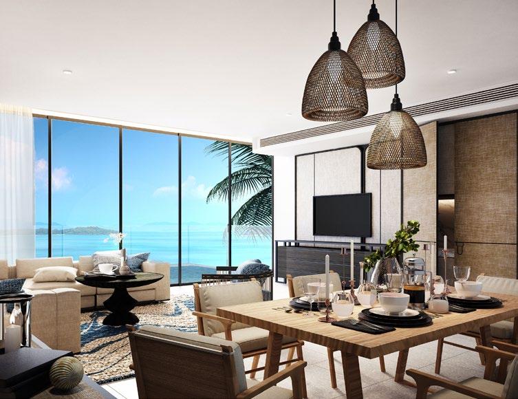 Furnished with Impeccable Style The Residences at Sheraton Phuket Grand Bay provides the allure of seaside living at its finest with elements of tropical contemporary resort design presenting warm