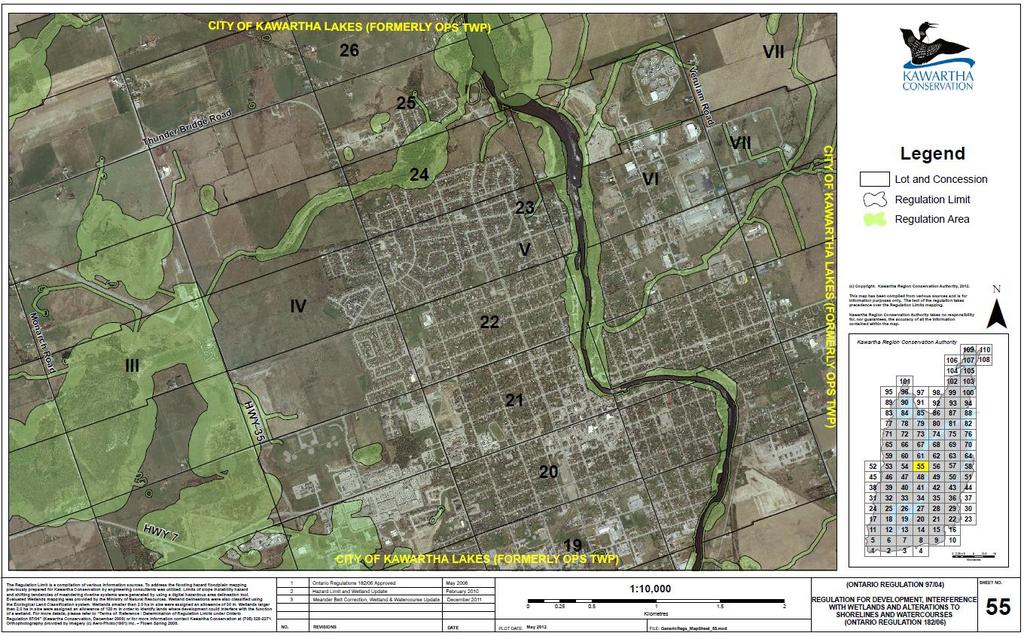 5. Close the airport Report ENG2017-008 Page 6 of 9 The Airport is located within the Kawartha Conservation Regulated Area, see Map below: The Airport was constructed as a general aviation facility