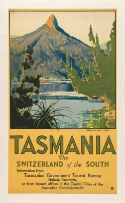 Tasmania: The Switzerland of the South Colour lithograph 1930s?