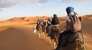 You will leave in a caravan, through the dunes, as of real Tuareg
