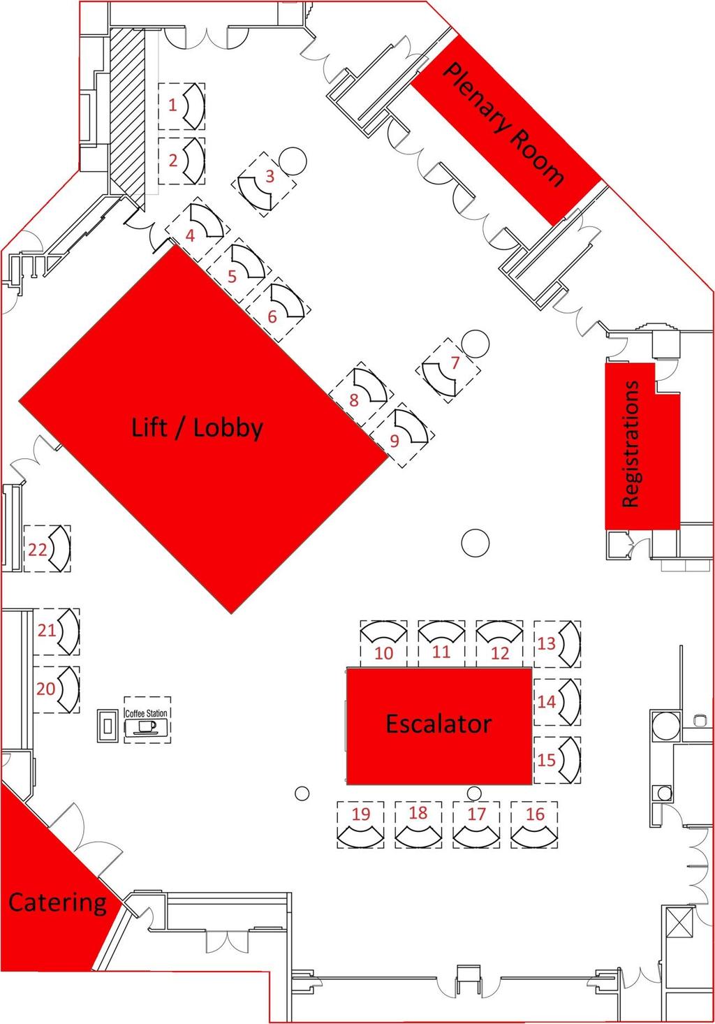 Venue Floor Plan NB: Stand seven Allocated to Disability Employment