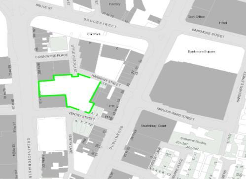 GREAT VICTORIA ST Access from Harmony Street or Ventry Street BT2 7JA Capacity: 35 approx.