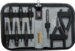 2251 Case with zip fastener, without tools Outside dimensions: 190 x 135 x 35 mm (when closed) 2250 CARAT with tool set 9-piece set conductive tools from the series EUROline- Conductive to meet