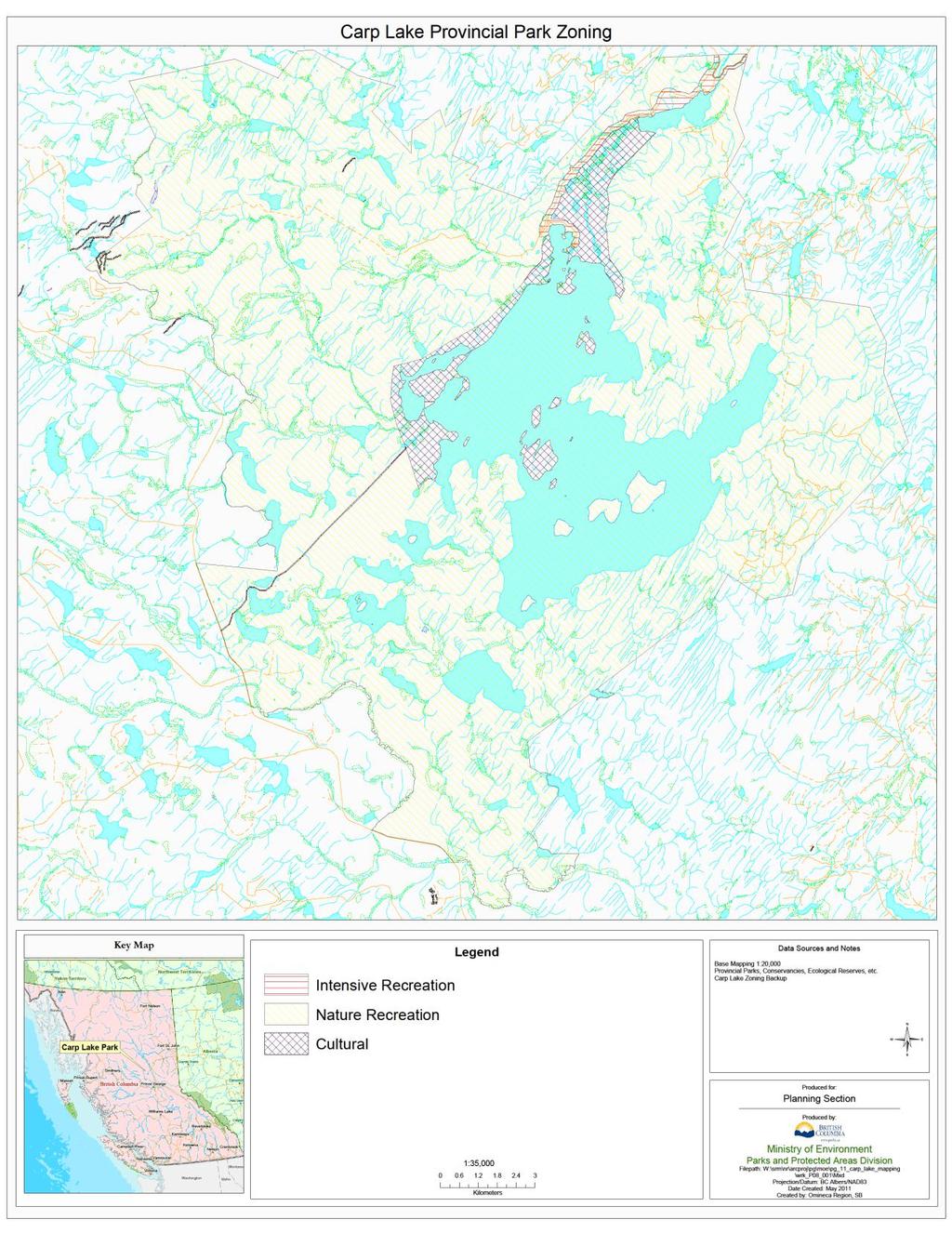 Figure 3: Zoning Plan Carp Lake