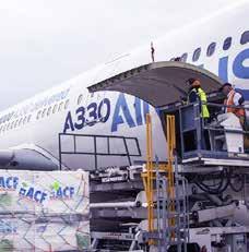 An Airbus A330 test aircraft transported approximately 20 tonnes of humanitarian aid collected by Action Against Hunger to Port-au-Prince in Haiti.