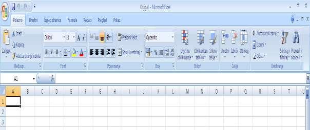 Na ovaj način smo numerirali stranice u Word dokumentu, počevši s brojanjem stranica od uvoda nadalje. 4. MS Excel 4.1.
