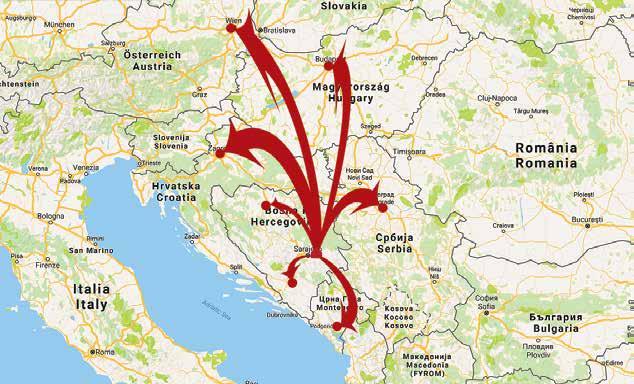 TRANSPORT INFRASTRUCTURE Proximity of the EU market and other South-East Europe countries A new and modern urban traffic network was constructed in Istočno Novo Sarajevo.