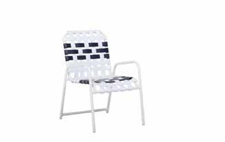 3200 25Wx25Dx34H Siesta Cross Strap Dining Chair Stackable