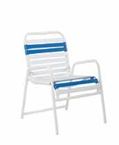 Stackable 6700 24Wx24Dx35H Lido Cross Strap Dining Chair