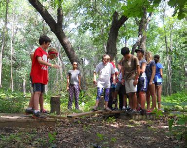 Campers enrolled in this session gain hands-on training in what being a staff member is all