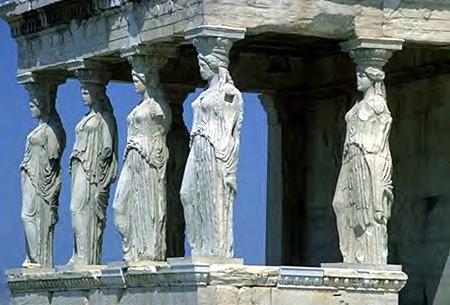Porch of the Maidens As part of the Erchtheum temple, the 6 female
