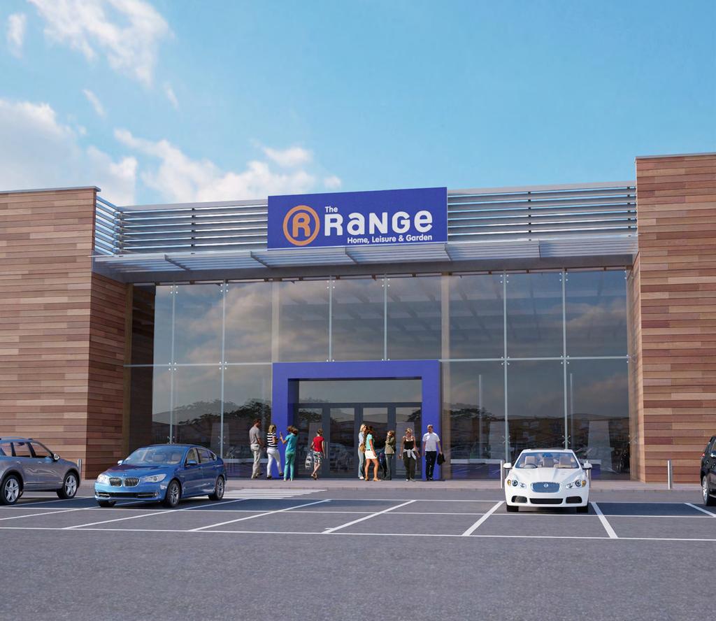 NEW 65,000 sq ft ANCHOR LETTING 3M INVESTMENT IN THE RANGE CONNSWATER ( 2M THE RANGE, 1M