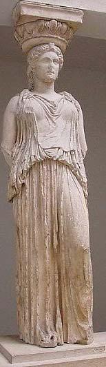 One of the Caryatids was removed by Lord Elgin in order to decorate his Scottish mansion, and was later sold to the British Museum (along with the pediment and frieze sculpture taken from the