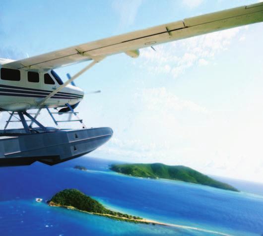 Seaplanes are ideal for transporting people to islands that don t have airports.