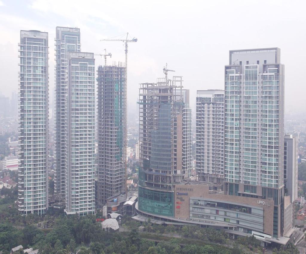A LANDMARK PROJECT SOUTH JAKARTA (FIRST LAUNCHED ON JULY 2007) THE COSMOPOLITAN THE TIFFANY THE BLOOMINGTON THE INTERCON THE INFINITY SOLD (AS OF 30 SEPTEMBER 2016)