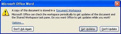 Iako Word 2000, XP, i 2003 imaju opciju praćenja verzija, SharePoint 2003 obezbjeđuje alat koji radi na skoro svakoj aplikaciji koja dokumente snima u SharePoint biblioteku dokumenata.
