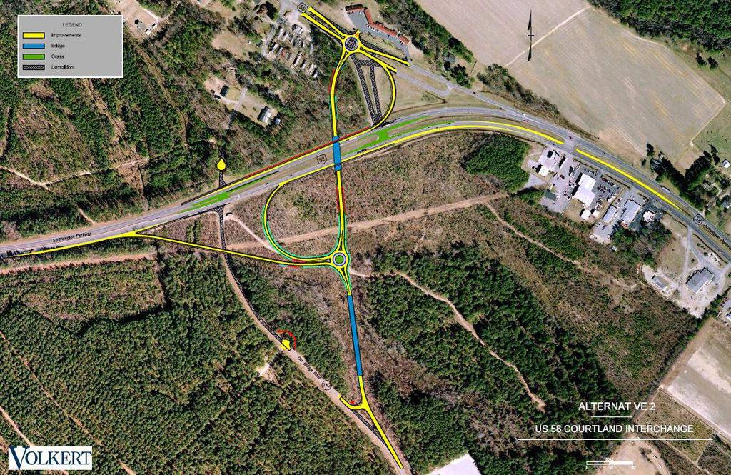 3 Project Background y U.S. Route 58 (Southampton Parkway) y Rural Principal Arterial y U.S. Route 58 Corridor Development Program (1989) y Primary evacuation route y Economic resource y Improvements being made along U.