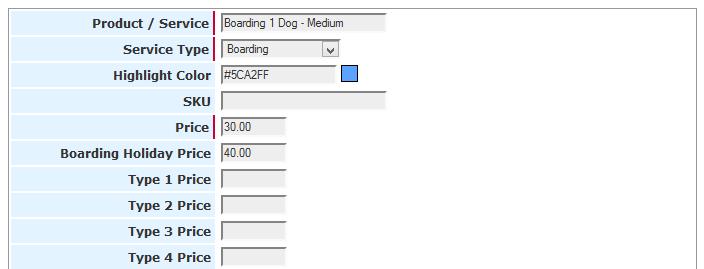 Setting up Boarding Holiday Prices The Holiday Boarding feature in PetExec allows you to set holiday prices for each of your boarding products.