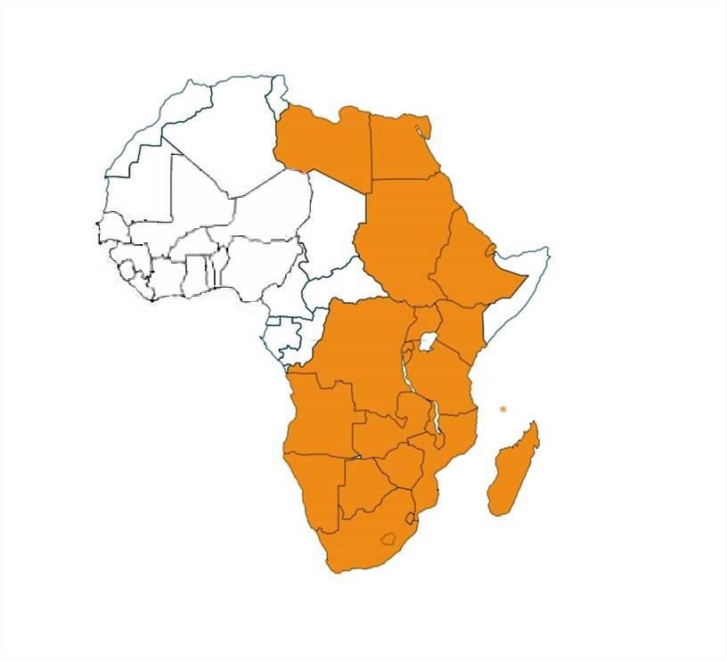 TRIPARTITE MAP Angola Botswana Burundi Comoros Djibouti DRC Egypt Eritrea Ethiopia Kenya Lesotho Libya Malawi