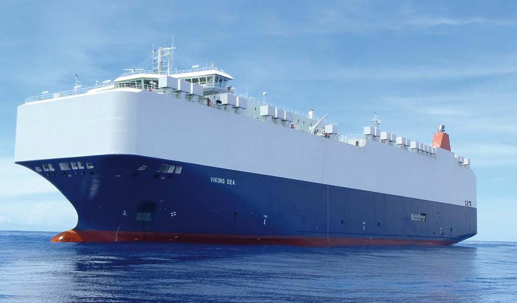 VIKING SEA Car carrier with approximately 35,000 square meters on 11 decks equivalent to 4,200 CEU with 2 hoistable decks.