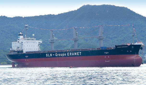 THE DRY BULK SHIPPING MARKET IN 2012 JULES GARNIER II Handysize, 27,500 dwt, first ship specially designed for safe carriage of nickel ore which may liquefy, delivered in October 2012 by Naikai