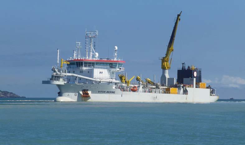 AL-IDRISI Trailing suction hopper dredger, delivered in 2012 by South Korean shipyard STX Offshore & Shipbuilding Co, Ltd to Jan de Nul NV Belgium DREDGING Even though employment rates were not