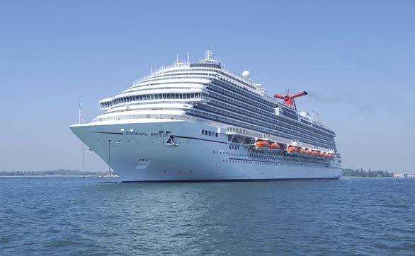 CARNIVAL BREEZE Cruise vessel, 113,200 gt, 1,826 cabins, delivered by Italian shipyard Fincantieri to Carnival in May 2012 CRUISE SHIP RENOVATIONS A sign of the times is the growing importance of