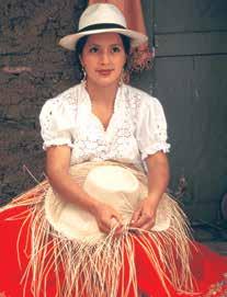 Galapagos Islands GENOVESA Ecuador GUAYAQUIL OTAVALO PUEMBO QUITO BARTOLOMÉ SANTIAGO FERNANDINA BALTRA SANTA CRUZ SOUTH PLAZA ISABELA SANTA FÉ Hat maker in Quito.