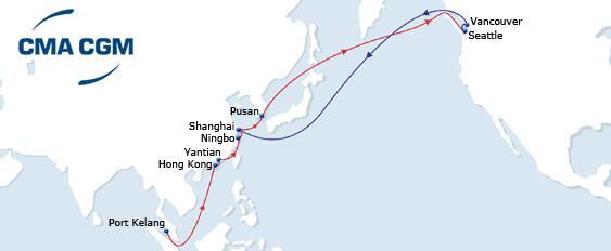 New 2015 ASIA - NORTH AMERICA Services PRX TWX YANGTZE BOHAI COLUMBUS PNW COLUMBUS SUEZ PEX3 COLUMBUS PNW Westbound Comprehensive coverage of: Pearl River Delta via Hong Kong South East Asia via Port
