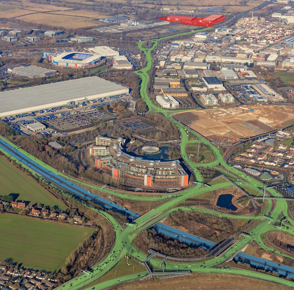 AERIAL TO BE UPDATED READING TOWN CENTRE SUSTAINABLE APPROACH Island Road will provide units that are BREEAM rated as Very Good and will incorporate a number of sustainability features within the