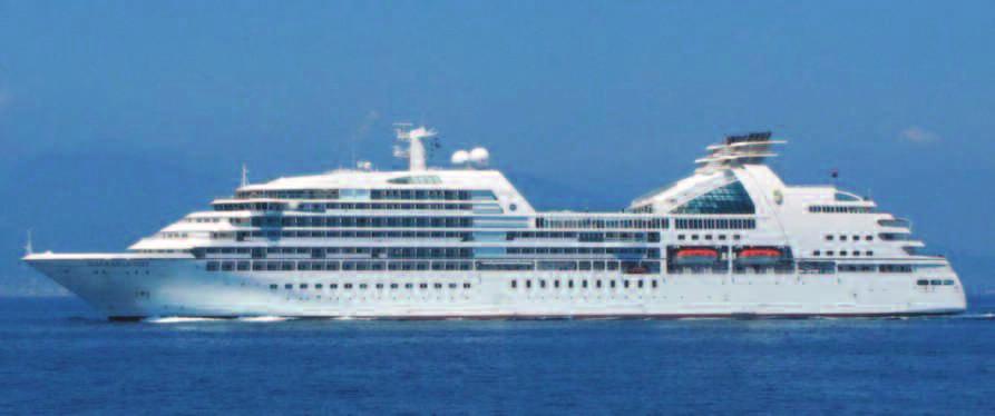 11 cruise ships ranging from 108,000 GT to 139,000 GT