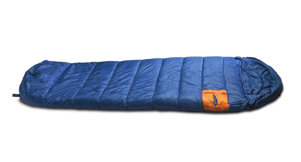 15222 Charcoal Gray polyester/cotton liner Two elastic roll-up straps Poly bag/display insert High Plains Sleeping Bag Comfort rating of 30 F 33" x 75" adult size 4 lbs.